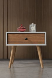 Hanah Home Vita 5104 Blanco y Nogal